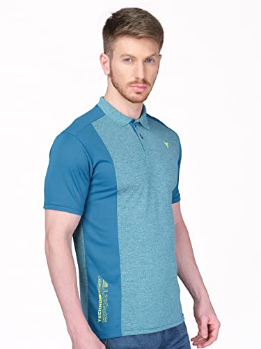 Image of TECHNOSPORT Men's Slim Fit Active T-Shirt - (MTP537 P) Pack of 1