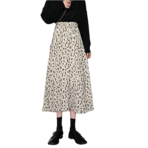 Jupe d'été femme blanche 40 ample taille haute mode chic