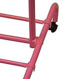 Home Vida Single Garment Rack Adjustable Clothes Rail, Pink - Image 4
