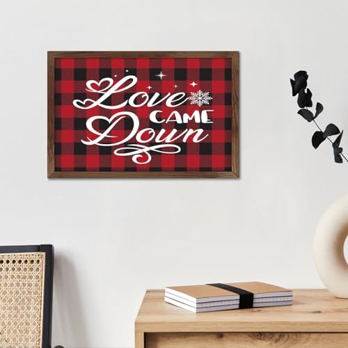 Panneau décoratif en bois célébrant l'esprit de Noël - 5