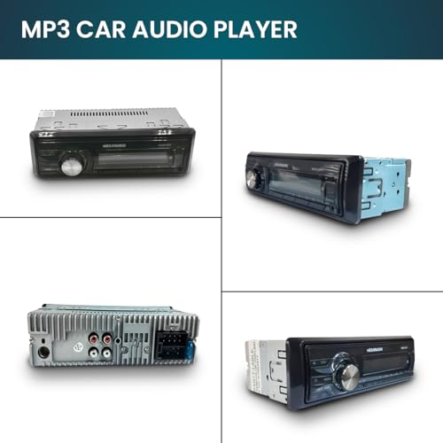 Image of MEGAAUDIO MAR14BT Ultimate Bluetooth MP3 Car Audio Player with FM Radio | USB | SD Card Reader | Aux Input | Remote Control | RCA Output & ISO Connector with Cable | Car Stereo