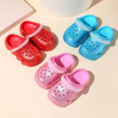 Image of Girls' Clogs for Toddlers & Kids Lightweight Garden Shoes Breathable Slip-on Slides Sandals Slippers Children's Beach Water Shoes