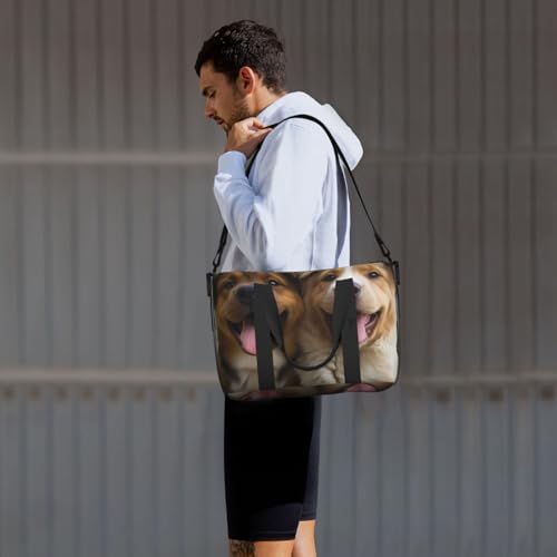 Travel Duffel Bag for Men Gym Bag, Funny dogs Luggage Bag with Shoulder Strap, Large Gym Tote Bag for Women, Weekender Overnight Bag, Foldable Carry on Bag for Airplane 7
