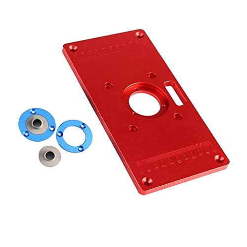 Universal Router Table Insert Plate Aluminium Alloy For DIY Woodworking Engraving Machine 235mm x 120mm x 8mm