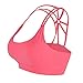LYZ Women's Padded Sports Bra Criss Cross Back High Impact Strappy Yoga Bra