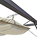 vidaXL Cenador de Jardín y Toldo Rectráctil Acero Tela Crema Pérgola con...