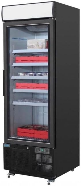 412 Liter Black Freezer with Glass Door by Polar