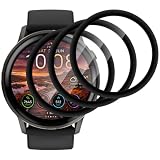 IQShield Panzer Schutz Glas Kompatibel mit Garmin Venu 4 45mm, HD Panzer Schutzfolie, 3D Runde Kante Displayschutzfolie, Touch Sensitive, Anti-Kratzer, Blasenfest Schutzglas, 3 Stück