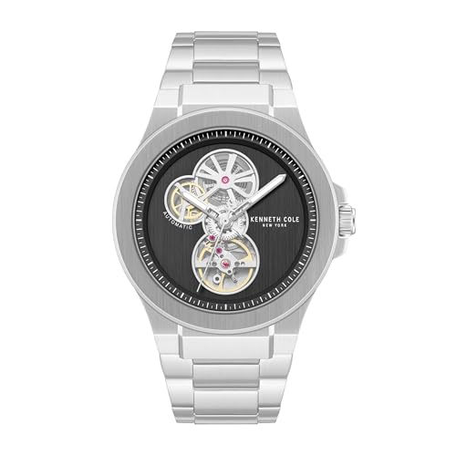 Montre Automatique Kenneth Cole Grove : finies les pannes de pile avec l'acier 43mm