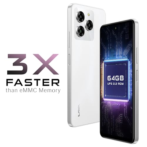 Lava Yuva 3 (Galaxy White,4+4*GB RAM,UFS 2.2 64GB Storage)|Premium Glossy Back|Octacore Processor|18W Fast Charging|90Hz Punch Hole Display|13MP AI Triple Camera|Side Fingerprint Sensor 2 41Zosi7dkqL