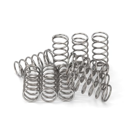 GUNGY Ressort de Compression 30mm Ressorts Compression en Acier Inoxydable Diamètre du Fil 1,3mm Diamètre intérieur 10mm Force du ressort 3,15KG 10 Pièces