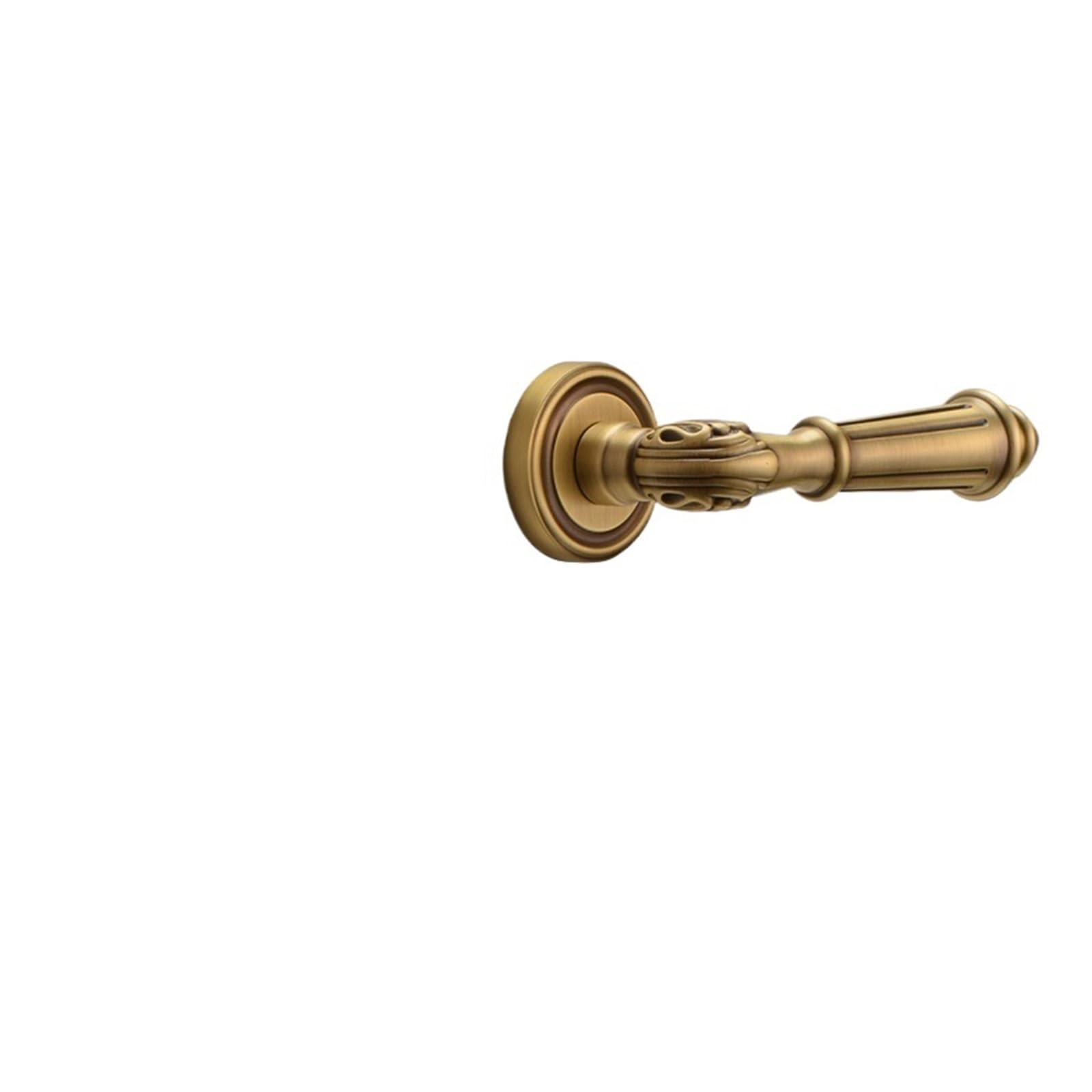 Serrure de porte intérieure française laiton doré rétro pour bois