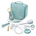 BÃÆâ€™Ãƒâ€ â€™Ãƒƒâ€ ’ââââââ‚¬š¬š¬°ABA, Trousse de Toilette Bébé Nomade - 9 Accessoires dont Thermomètre de Bain, Thermomètre Digital, Anneau de Dentition, Masseur de Gencives, Mouche Bébé Manuel, Vert d'eau
