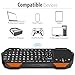 Fosmon Mini Bluetooth Keyboard (QWERTY Keypad), Wireless Portable with Touchpad, Compatible with Apple TV, Amazon Fire Stick, PS4, PS4 Pro, PS5, HTPC/IPTV, VR Glasses, Smartphones