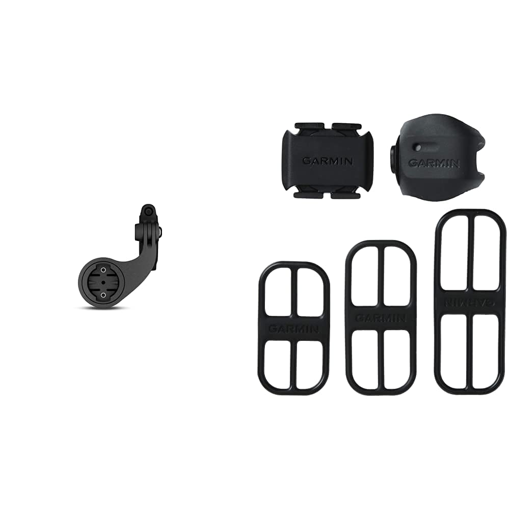 Garmin 010-12563-02 Edge Mountain Bike Mount & Speed Sensor 2 and Cadence Sensor 2 Bundle, Bike Sens