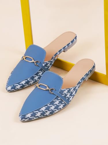 Image of TRYME Trending Stylish Buckle Bellies Soft & Comfortable Flat Mules Sandal for Womens and Girls