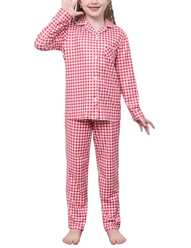 iClosam Christmas Family Matching Pajamas Set Long Sleeve Button Down Pjs Festival Party Sleepwear