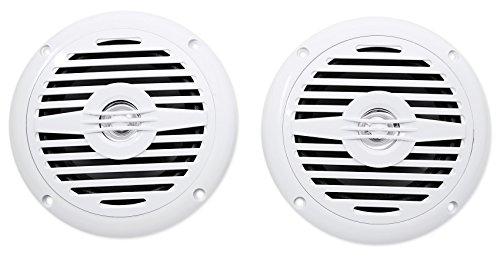 Rockville MS525W 5.25" 400W Marine Boat Speakers 4 Ohm, Waterproof IP56, 2-Way Audio, Anti-UV Build