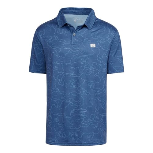 Adrift Camo Pacifico Performance Polo - Adrift Seafoam2