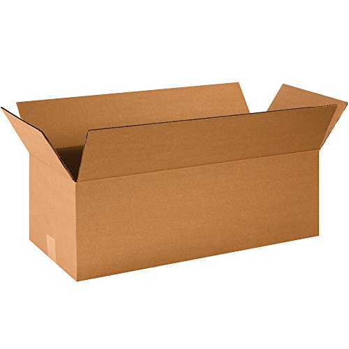 Image of BOX USA Shipping Boxes 24 inchL x 10 inchW x 8 inchH 25-Pack Long Corrugated Boxes for Moving, Shipping, Mailing, Packing, Packaging and Storage