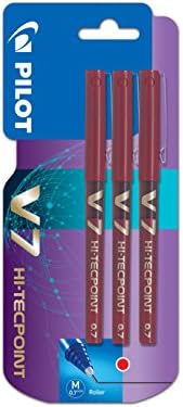 PILOT V-BALL 05 Pack Of 3 Metal Tip 0.5mm Liquid Ink Purple - View #6