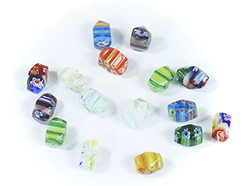 All In One Millefiori Lampwork Glass Beads For Jewelry Making Diy (14X9Mm Irregular Oval) #TOP5