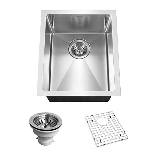 Houzer Cnb-1200 Savoir Undermount Stainless Steel 12" X 14" Bar Prep Sink, Strainer & Grid Included #TOP22