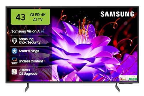 Image of Samsung 108 cm (43 inches) Vision AI 4K Ultra HD Smart QLED TV QA43QEF1AULXL