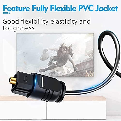 Tobo Optical Audio Cable,Fiber Optic Cable Ultra-Thin Cord,Spdif Toslink Optical Cable Compatible With Tv Sound Bar Home Theater Ps4 Xbox Samsung... - Image 6