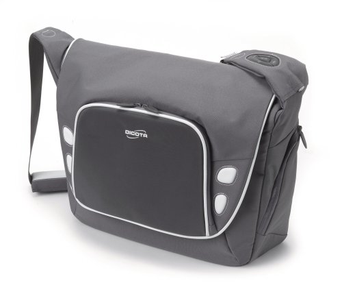 Dicota - Bolso bandolera para portátiles de hasta 39,1 cm/15,4
