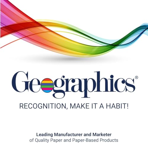Geographics Blank Parchment Award Certificate Paper, 8.5 x 11", Elegant Blue Border Design (Pack of 50)