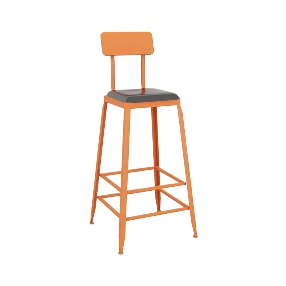 Stołek barowy do jadalni Żelazny kwadratowy stół barowy i krzesła Balkonowy bar duży rozmiar(Orange)