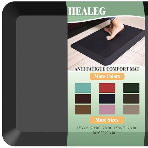 HEALEG Anti Fatigue Floor Mat,Kitchen Mat, Standing Desk Mat –