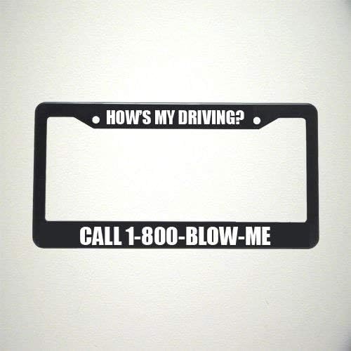 How's My Driving License Plate Holder