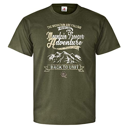 T-shirt militaire armée allemande Mountain Trooper #25853 vert XX-Large