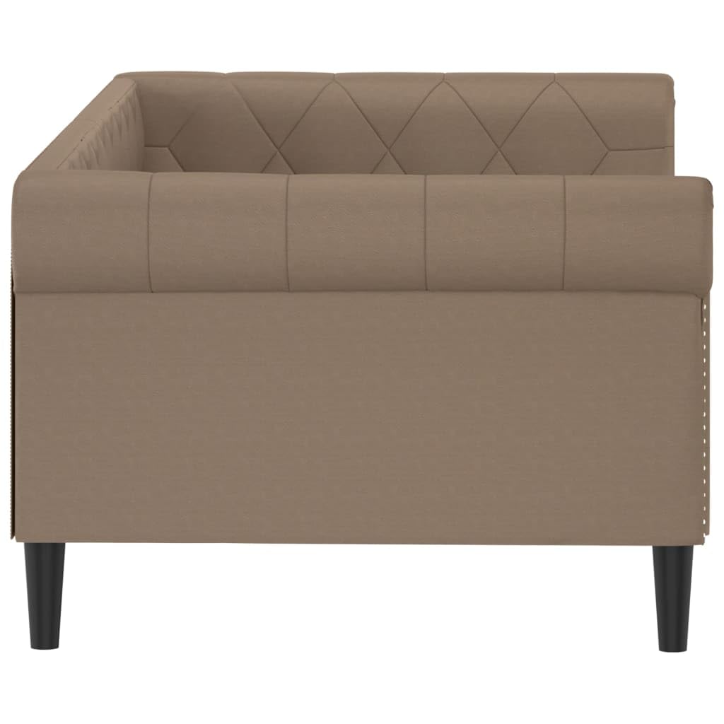 vidaXL Letto da Giorno Cappuccino 90x200 cm in Similpelle