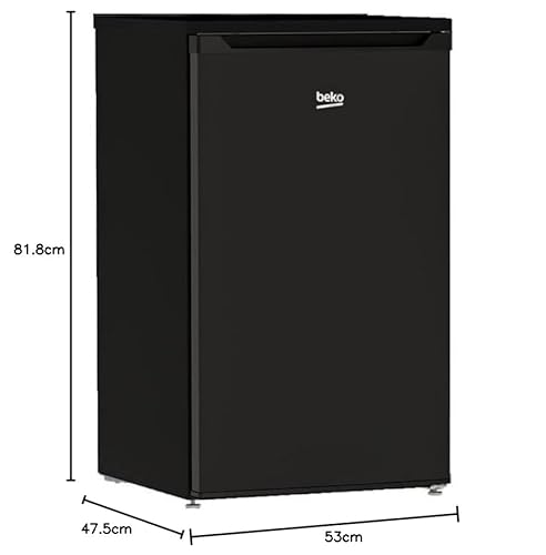 ثلاجة ميني بار بتقنية مينفروست مع إضاءة داخلية من بيكو، سعة 90 لتر، أسود، ts190210b