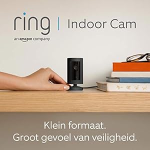 Ring Indoor Cam, compacte plug-in-HD-beveiligingscamera met tweeweg-audio | Inclusief proefabonnement van 30 dagen op…