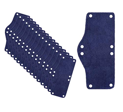 Hard Hat Sweatband Washable Snap on Sweat Absorber Terry cotton Hard Hat Cooling Liner Replacement (15Pack)