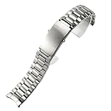 Material de alta calidad: fabricada en acero inoxidable de primera calidad, esta correa de reloj ofrece una durabilidad excepcional. El acero inoxidable es conocido por su resistencia a la corrosión, los arañazos y el deslustre, lo que garantiza que la correa mantenga su aspecto elegante y pulido con el paso del tiempo, incluso con el uso diario.