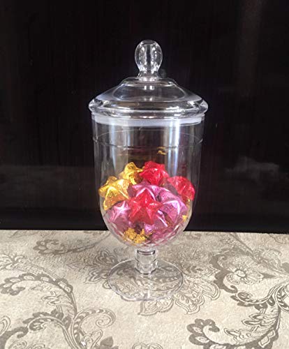 Bekmore Large Apothecary Jar With Airtight Lid In Premium Acrylic, Decorative Weddings Candy Buffet, Break-Resistant And Bpa-Free, 52 Ounce #TOP5