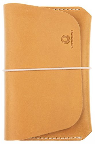 Genuines Leather Passport Holder for Men & Women Wallet Case for 1 or 2 Passports (Mustard)