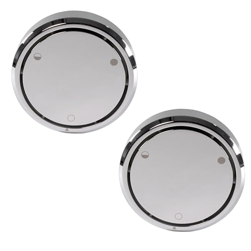 Couvercle de trop-plein de baignoire universel 2 trous chrome Westbrass - 2