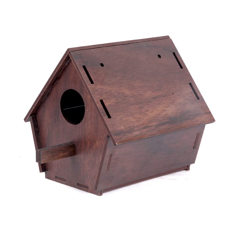 LAKHAJI Wooden Bird House Nest Box for Garden Birds Wood Bird Nest Garden Outdoor Decor for Attracting Birds for Bulbul Sparrow Budgies and Finches by LAKHAJI (SP 370) (B09S6C4BZM) Amazon Price History, Amazon Price Tracker