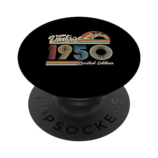 Regalos retro de cumpleaños vintage de 1950 para hombres y mujeres de los años 70 y 80 PopSockets PopGrip Intercambiable