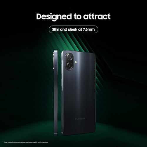 Image of Samsung Galaxy M07 Mobile (Black, 4GB RAM, 64GB Storage) | MediaTek Helio G99 | AnTuTu 624K | IP54| 50MP Camera | 7.6mm Slim | 5000mAh Battery | 25W Fast Charging | 6 Gen OS Upgrades | Without Charger