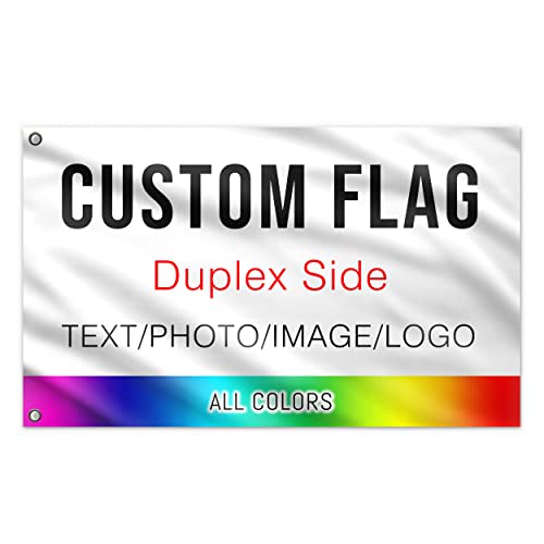 Double Sided Custom Flag 4x6 FT - Personalized pink Flags Banners - Design Print Your Own Logo/Picture/Photo/Text - Customized Indoor outdoor decoration Gift 4x6 Foot
