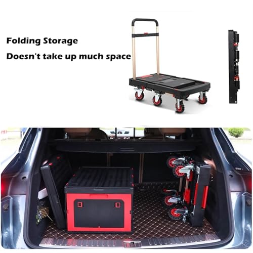 Carro plegable mano capacidad 135 kg para carga miniatura 5