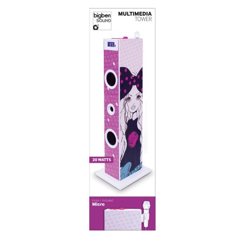 Big Ben (Tw5Rock) Sistema 2+1 Porta Usb 2X 10W Radio (Rosa Rock)