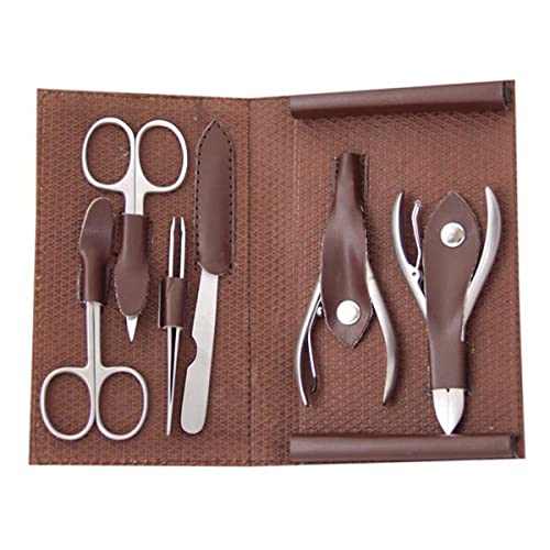 EUROSTIL Set DE MANICURA 6 Piezas Completo Unisex Adulto, Negro, Único